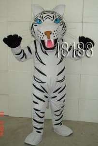 White Bengal Tiger Mascot Costume/Fancy Dress Size 160 190CM  