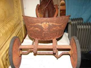   /Primitive Chariot Carousel Horse Tricycle With Seat/Wheels~ENGLAND