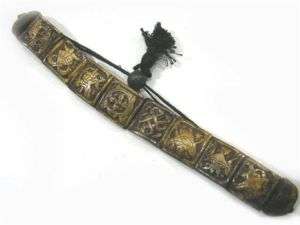   Delicate Carved 8 Auspicious Symbol Yak Bone Beaded Amulet Bracelet