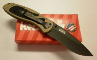 Kershaw Ken Onion Blur Desert Tan Assisted Opening Knife 1670ODSBLK 