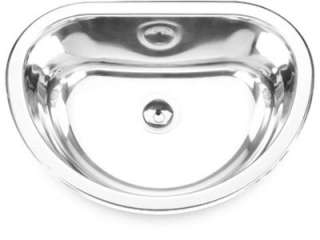 Topmount Stainless Steel Half Circle Sink Model 455  