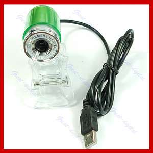 Megapixel PC Camera Digital Webcam Len USB2.0 Green  