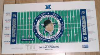 Coach Tom Landry Dallas Cowboys Football Lithograph  