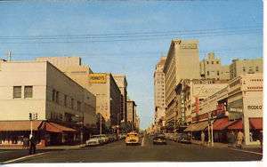 1950s CARS FRESNO CALIFORNIA DOWNTOWN JC PENNY STORE  