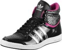 Billig Adidas Schuhe Shop   TOP TEN HI SLEEK Glanz Sneaker in Schwarz 