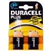 Duracell Batterie Plus 9Volt Block (6LR61) im 2er Pack