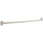  1 in. x 5 ft. Shower Rod with Brackets in Satin 