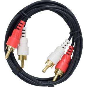 GE 6 Ft. Black Dual RCA Audio Cable 76499  
