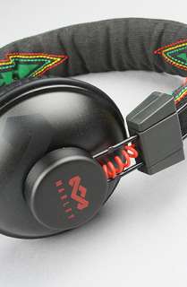 The House of Marley The Positive Vibration Headphone with Mic in Rasta 