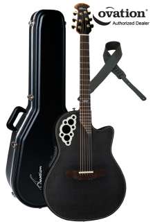 Ovation Adamas 1581 KK Kaki King Acoustic Electric Guitar   Black w 