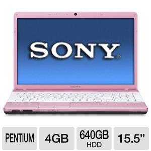 Sony VAIO VPCEH23FX/P Laptop Computer   Intel Pentium B950 2.10GHz 