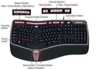 Microsoft Natural Ergonomic Keyboard 4000 Item#  M17 1844 