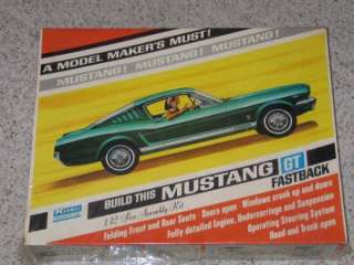   1965 FORD MUSTANG GT 1/12 SCALE MODEL CAR KIT UNOPENED MIB  