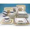DaVinci 57 Teiliges Porzellan Set Royal blue/Gold  Küche 