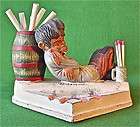 CANTINFLAS MARIO MORENO RARE 1942 Figural Painted Ceramic Ashtray