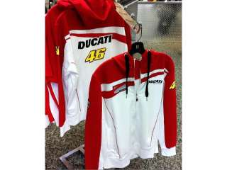 Ducati D46 Cappuccio Valentino Rossi Team Hooded Sweatshirt White 
