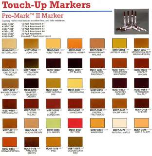 Mohawk Pro Mark II Touch Up Marker   Red Brown Mahogany  