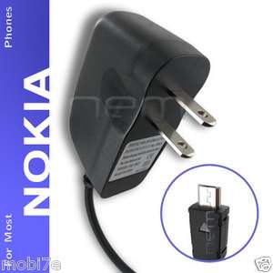 TRAVEL HOME WALL CHARGER for NOKIA & OTHER PHONES   POWER SUPPLY 