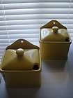 maxwell williams set of two yellow canisters herbs spices returns