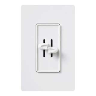   Single Pole Dual Slide to off Dimmer, White S2 LH WH 