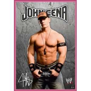 Wrestling Poster und Kunststoff Rahmen   WWE, John Cena   Unterschrift 