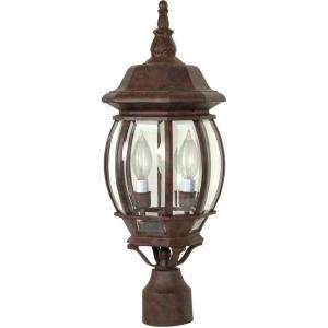   Lantern with Clear Beveled Glass Old Bronze HD 898 