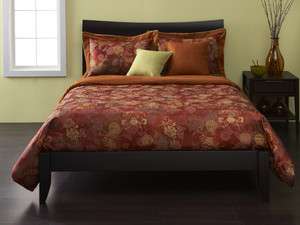 Zena Oriental Orange Rust Gold Green Asian SIS Bed in a Bag Set Choose 