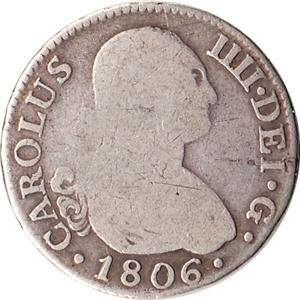 1806 (FA) Spain 2 Reales Silver Coin Charles IV KM#430.1  