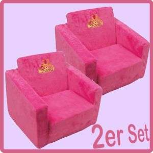 Kindersessel Prinzessin Plüschsessel Pink Sessel Kinder Stuhl 