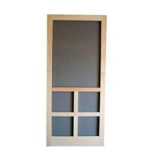   Wood Unfinished Reversible Hinged Screen Door WSUM32 at The Home Depot