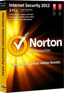New Norton Internet Security 2012 1 User 3 PC for windows 7, Vista, XP 