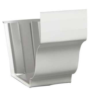 Amerimax Home Products 4 In. White Galvanized Steel Slip Joint 