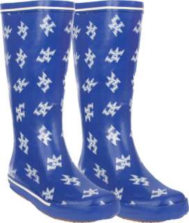 Kentucky Wildcats Womens Royal All Over Print Rubber Rain Boots 