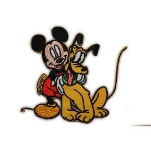   AUFNÄHER APPLIKATION Pluto Hund Mouse Disney Mickey Entenhausen PATCH