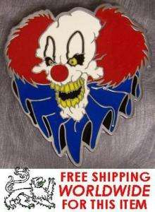 Pewter Belt Buckle cartoon Evil Psycho Circus Clown NEW  