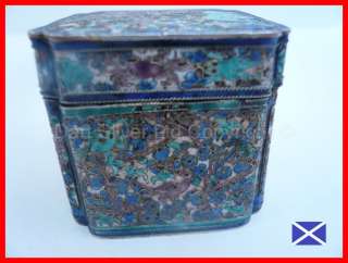 Chinese Export Silver & Enamel Box~c.1900~Maker is Unknown~  