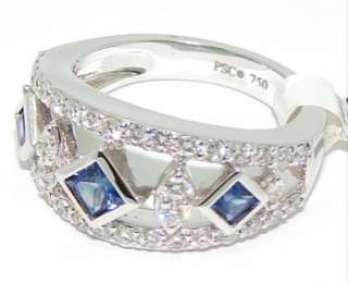 18k Gold Peter Storm 1.25 Diamond Sapphire Ring IR05BS  