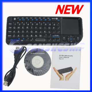 Wireless Bluetooth Keyboard Rii Mini Mouse Touchpad Presenter For iPad 