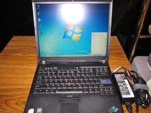 IBM Lenovo ThinkPad T60 Duo Core Bio Metric 60GB 1G DVD CDRW Window 7 