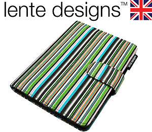 Fabric  Kindle 4 cover / case in midnight stripes from Lente 