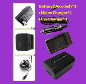 Battery+Charger for SONY DCR SR33E DCR SR35E DCR SR190E  
