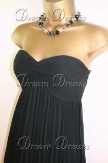 BNWT Coast Trudy Black Pleated Dress Size 14  