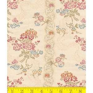  58 Wide Daisy Brocade Spring Fabric By The Yard: Arts 