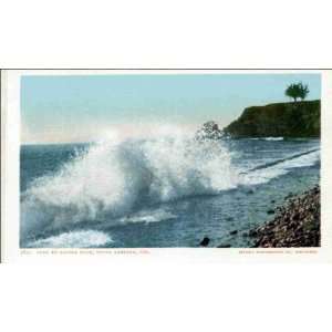   Santa Barbara CA   Surf at Castle Rock 1900 1909