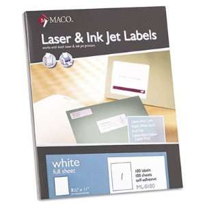  Chartpak White All Purpose Labels MACML0100 Office 