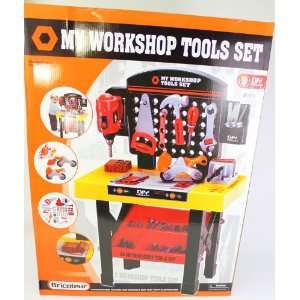  Childrens Deluxe My Workshop Tools Set with Stand and over 