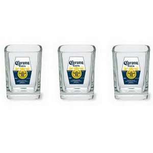  Officially Licensed Corona Extra Square Shot Glass Set 