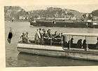 Orig.Foto Soldaten Flußschiff Barkasse Lastkahn WW2