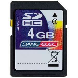  Dane Elec 4GB Class 4 SDHC Memory Card: Computers 