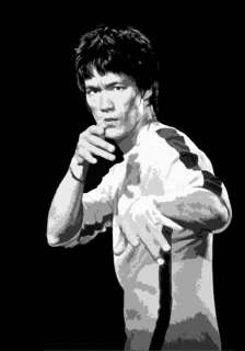 Bruce Lee Popart Oil Painting 40x28 inches in size.  
